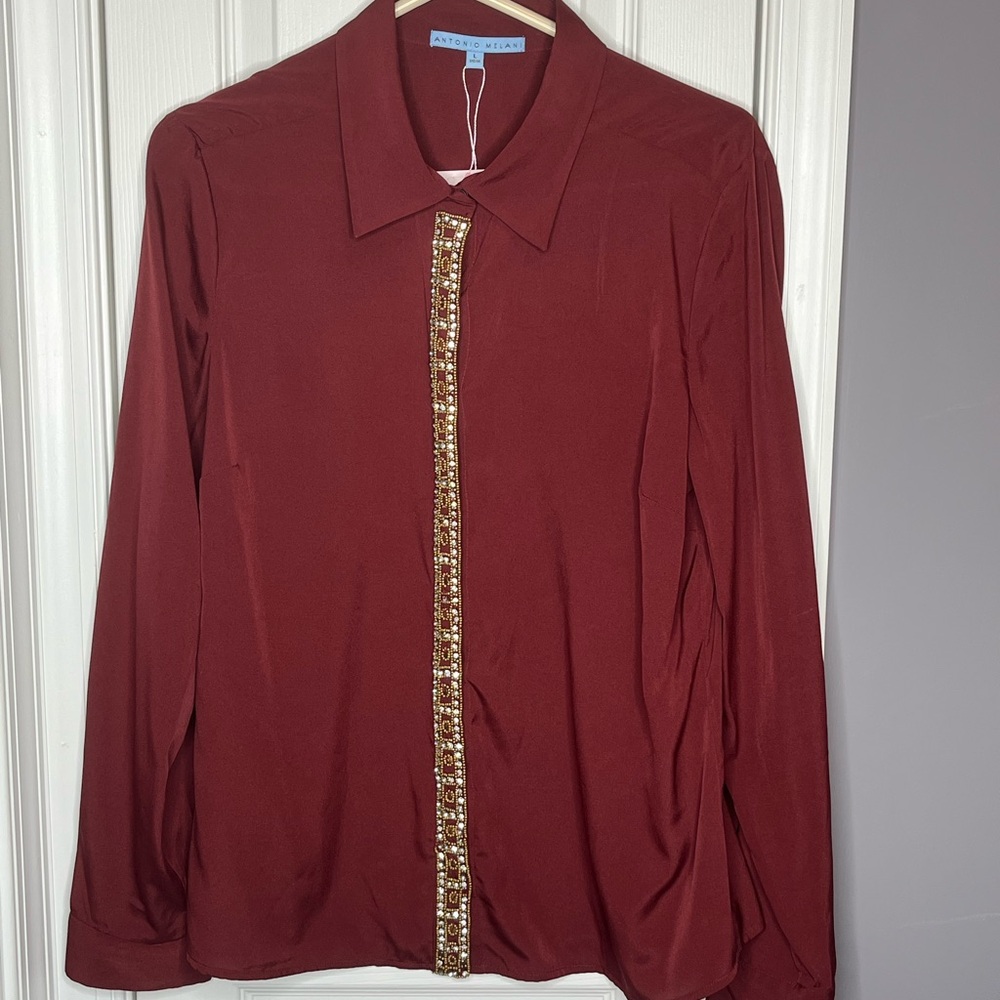 Antonio Melani Deep Red Top